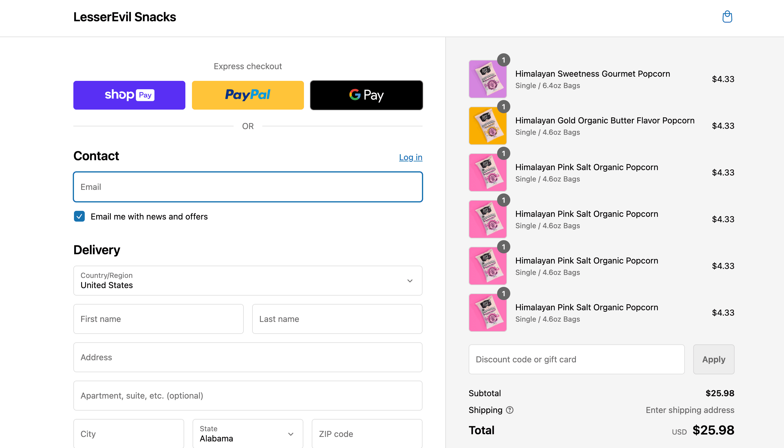 How to apply LesserEvil coupon code